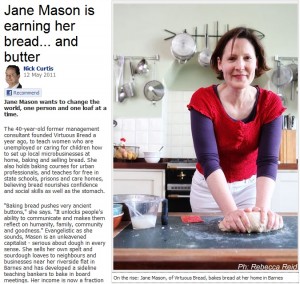 Virtuous Bread coverage in The Evening Standard