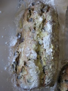 Stollen with icing sugar 2