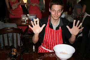 dough hands Learn how to bake bread in Leicester