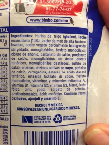 bimbo ingredients
